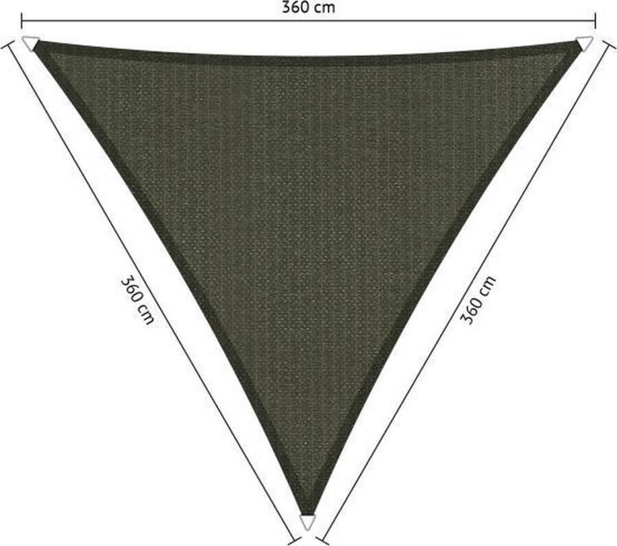Shadow Comfort Gelijkzijdige driehoek schaduwdoek UV Bestendig Zonnedoek 360 x 360 x 360 CM Deep grey