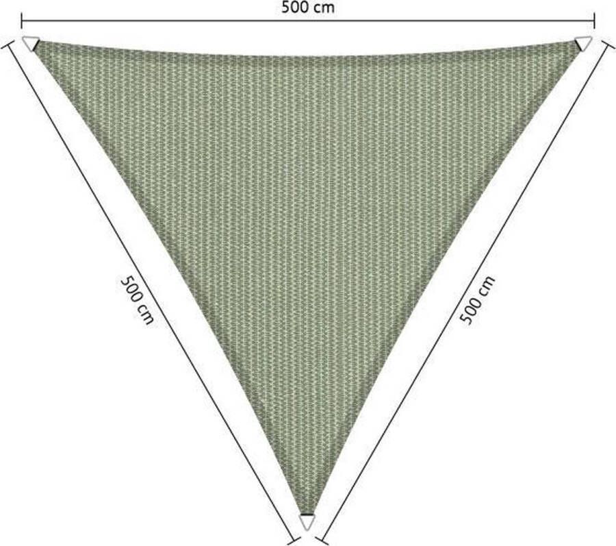 Shadow Comfort Gelijkzijdige driehoek schaduwdoek UV Bestendig Zonnedoek 500 x 500 x 500 CM Moonstone Green