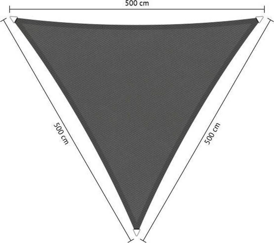 Shadow Comfort Gelijkzijdige driehoek schaduwdoeken waterafstotend UV Bestendig Zonnedoek 500 x 500 x 500 CM Vintage Grey