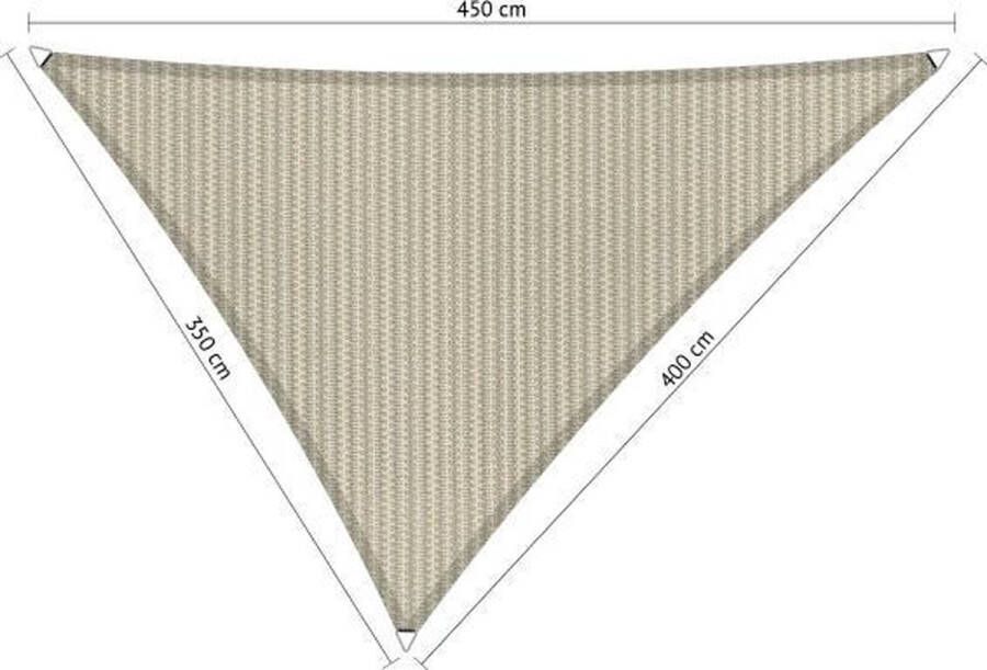 Shadow Comfort Ongelijkzijdige Driehoek Schaduwdoek UV Bestendig Zonnedoek 350 x 400 x 450 CM Sahara Sand