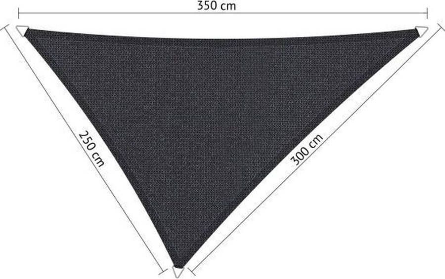 Shadow Comfort Ongelijkzijdige Schaduwdoek UV Bestendig Zonnedoek 250 x 300 x 350 CM Carbon black