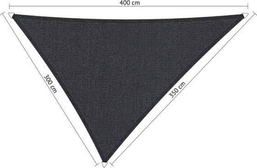 Shadow Comfort Ongelijkzijdige Schaduwdoek UV Bestendig Zonnedoek 300 x 350 x 400 CM Carbon Black