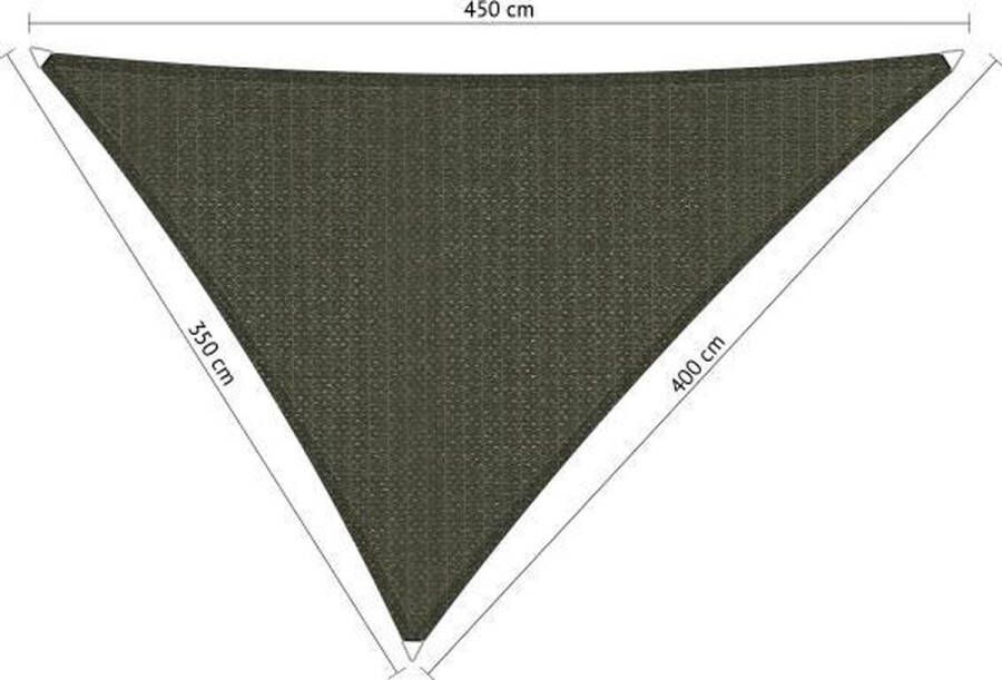 Shadow Comfort Ongelijkzijdige Schaduwdoek UV Bestendig Zonnedoek 350 x 400 x 450 CM Deep Grey