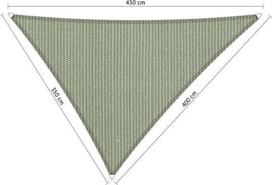 Shadow Comfort ® Ongelijkzijdige Schaduwdoek UV Bestendig Zonnedoek 350 x 400 x 450 CM Moonstone Green