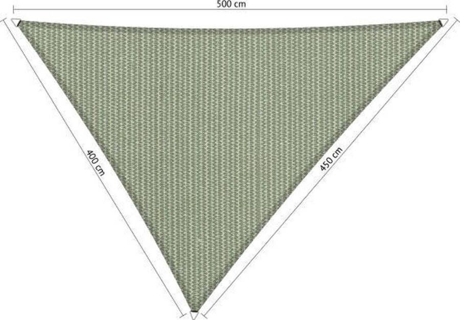 Shadow Comfort ® Ongelijkzijdige Schaduwdoek UV Bestendig Zonnedoek 400 x 450 x 500 CM Moonstone Green