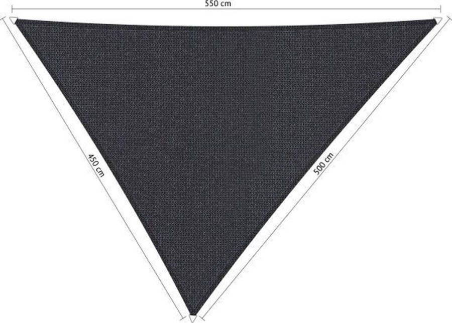 Shadow Comfort Ongelijkzijdige Schaduwdoek UV Bestendig Zonnedoek 450 x 500 x 550 CM Carbon Black