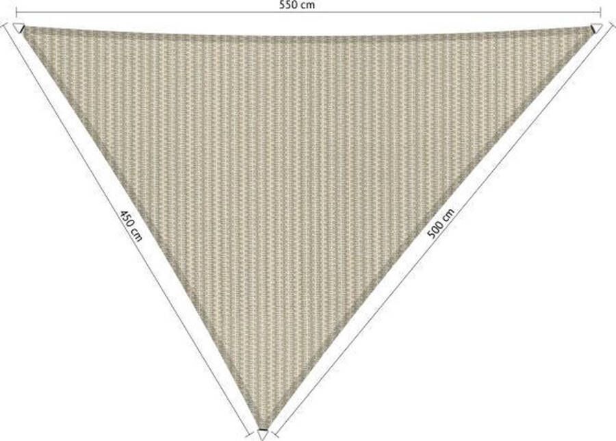 Shadow Comfort Ongelijkzijdige Schaduwdoek UV Bestendig Zonnedoek 450 x 500 x 550 CM Sahara Sand