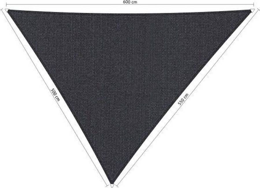 Shadow Comfort Ongelijkzijdige Schaduwdoek UV Bestendig Zonnedoek 500 x 550 x 600 CM Carbon Black
