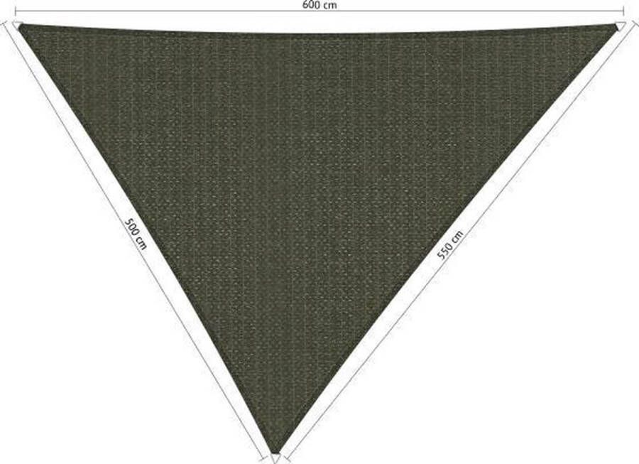 Shadow Comfort Ongelijkzijdige Schaduwdoek UV Bestendig Zonnedoek 500 x 550 x 600 CM Deep Grey