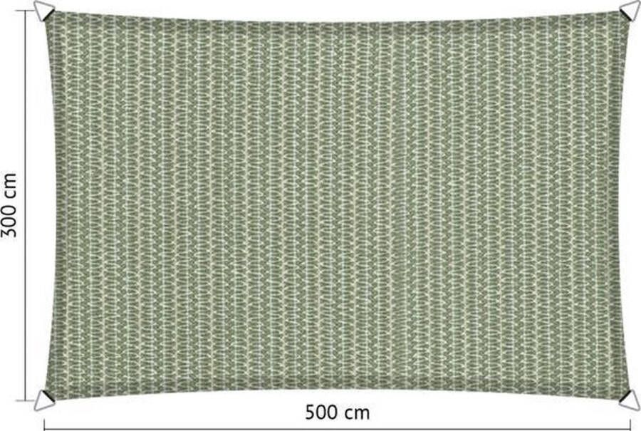 Shadow Comfort Rechthoekige Schaduwdoek UV Bestendig Schaduwdoek rechthoek Zonnedoek 300 x 500 CM Moonstone Green