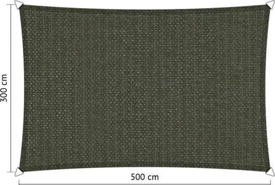 Shadow Comfort Rechthoekige Schaduwdoek UV Bestendig Zonnedoek 300 x 500 CM Deep Grey