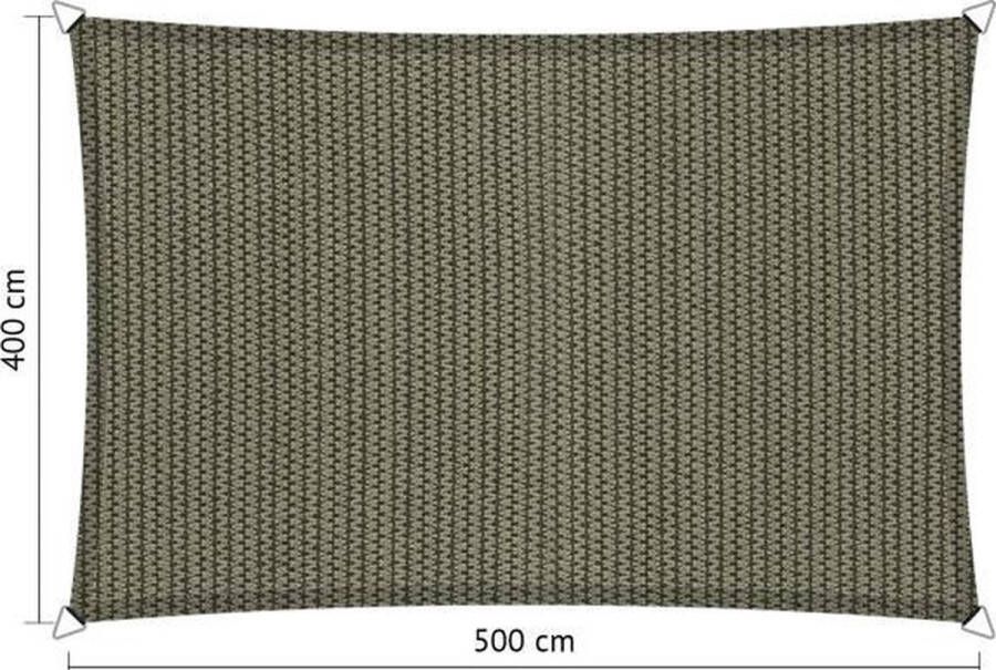 Shadow Comfort Rechthoekige Schaduwdoek UV Bestendig Zonnedoek 400 x 500 CM Desert Storm