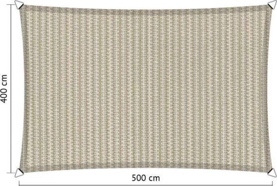 Shadow Comfort rechthoekige Schaduwdoek UV Bestendig Zonnedoek 400 x 500 CM Sahara Sand