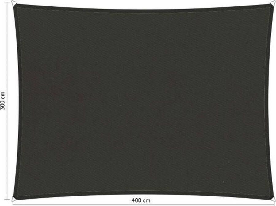 Shadow Comfort Rechthoekige schaduwdoek waterafstotend UV Bestendig Zonnedoek 300 x 400 x CM Warm Grey