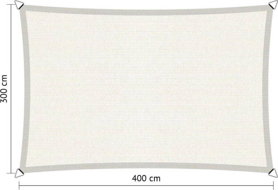 Shadow Comfort schaduwdoek rechthoek 300 x 400 cm Artic White