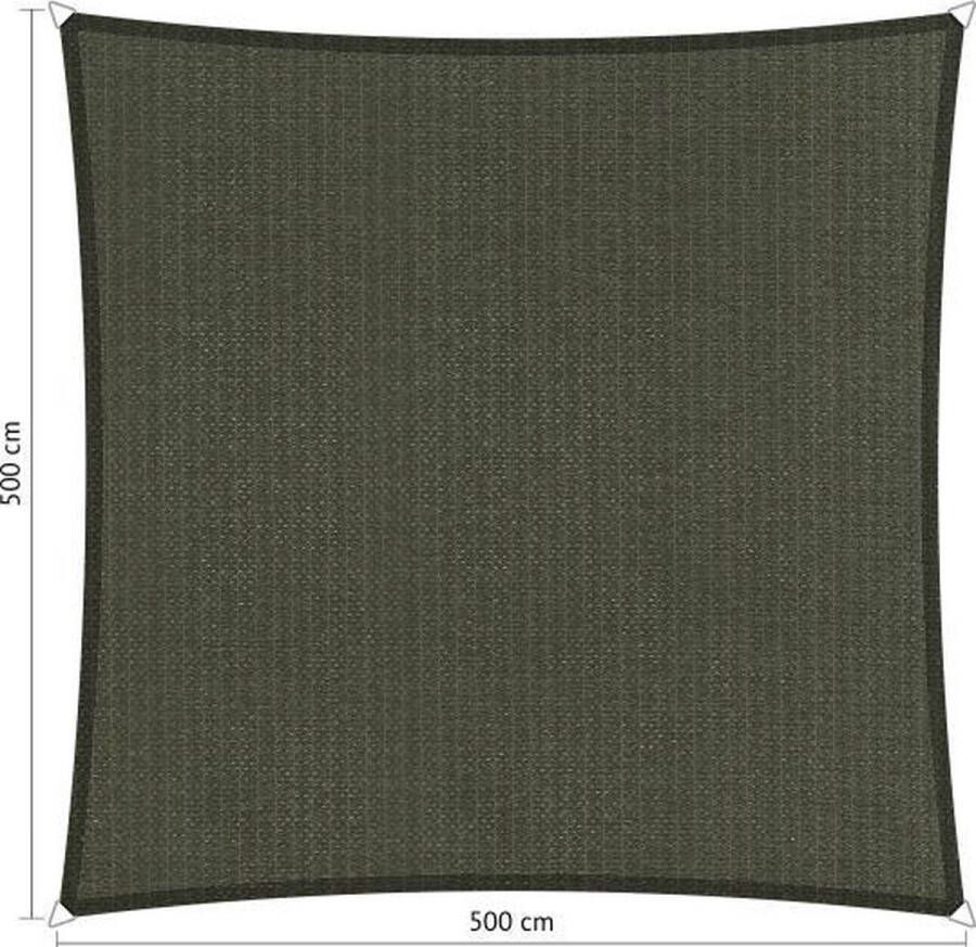 Shadow Comfort Vierkantige schaduwdoek UV Bestendig Schaduwdoek vierkant Zonnedoek 500 x 500 CM Deep grey