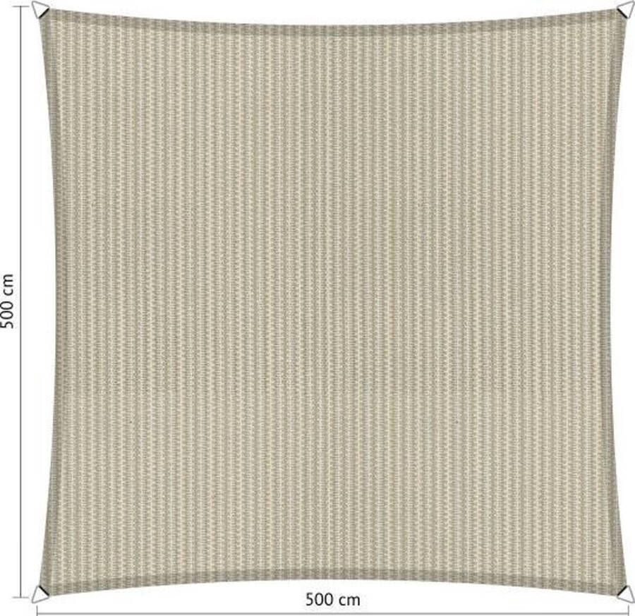 Shadow Comfort Vierkantige schaduwdoek UV Bestendig Schaduwdoek vierkant Zonnedoek 500 x 500 CM Sahara Sand