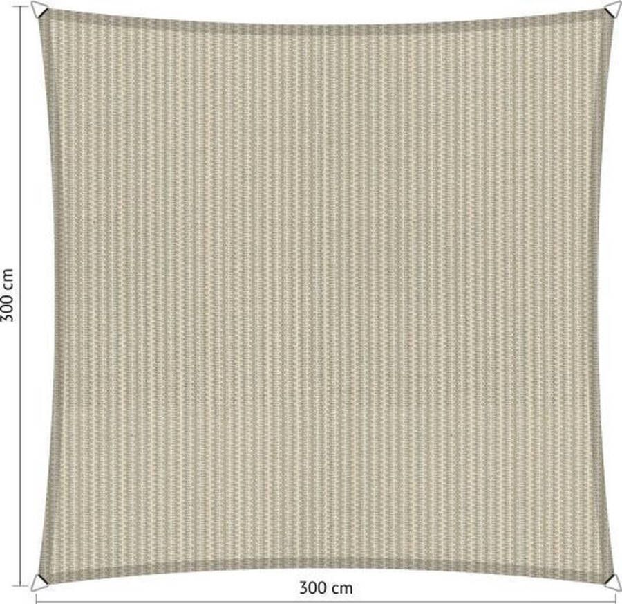Shadow Comfort Vierkantige schaduwdoeken UV Bestendig Zonnedoek 300 x 300 CM Sahara Sand