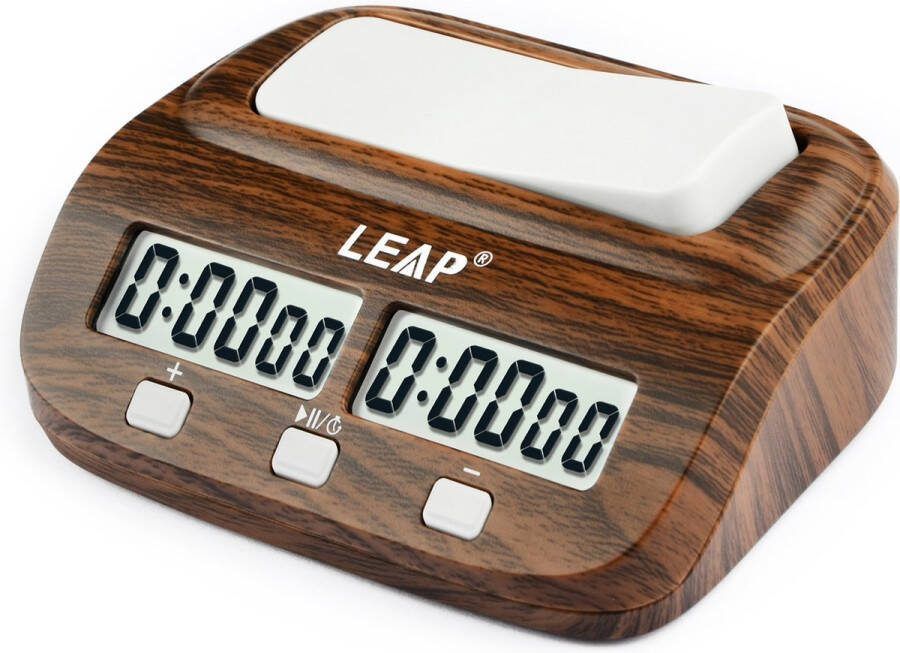 Sharp Games Schaakklok | Digitaal | Timer | Schaken | Plastic | Houten Kleur