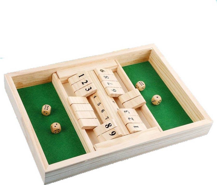 Shagam Shut The Box Groen 2 Spelers Dobbelspel Drankspel Rekenspel