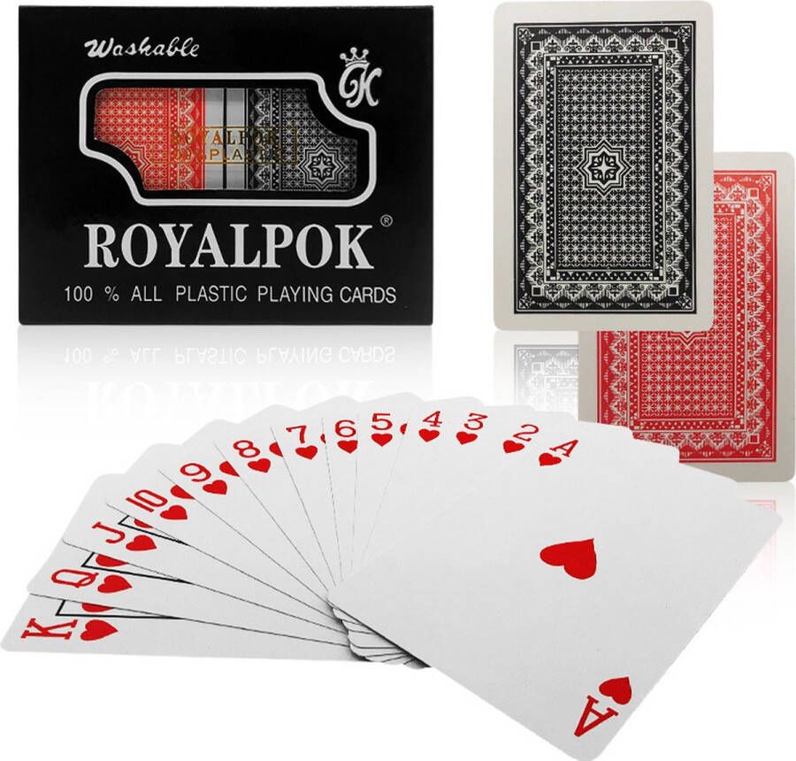 Shagam Speelkaarten 2-Pack 2 Sets Plastic Gecoat Waterdicht Poker