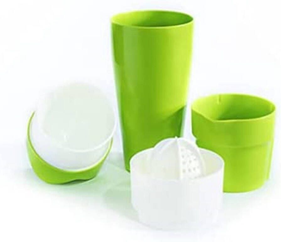 Shakin` Juicer Sappers & sapcentrifuge voor formaten en fruit robuust BPA-vrij plastic vaatwasmachinebestendig