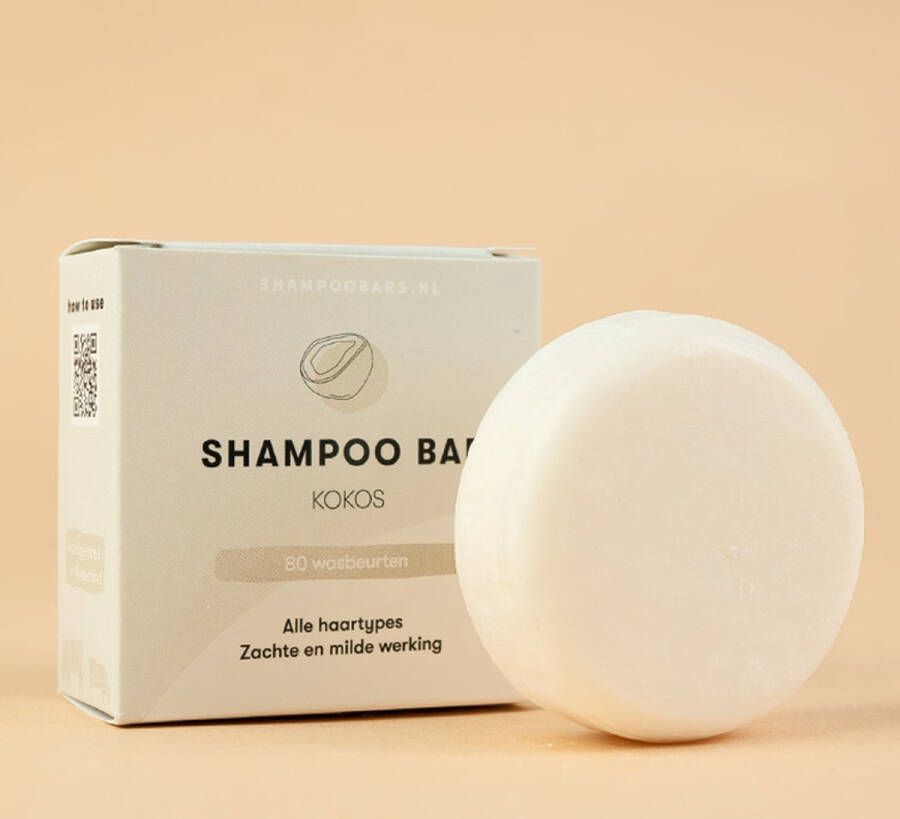 Shampoo Bars Nederland Shampoo Bar Kokos Handgemaakt in Nederland SLS- & SLES-vrij Dierproefvrij Vegan 100% biologisch afbreekbare verpakking