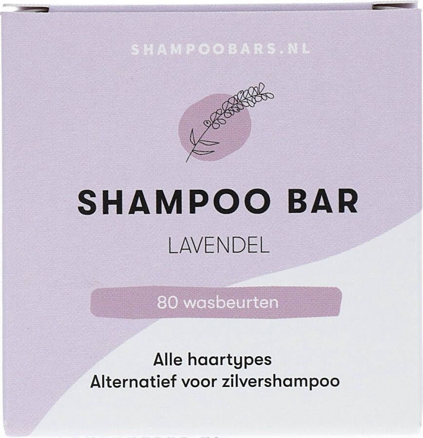 Shampoo Bars Nederland Shampoo Bar Lavendel Handgemaakt in Nederland SLS- & SLES-vrij Dierproefvrij Plasticvrij Vegan Crueltyfree 100% biologisch afbreekbare verpakking