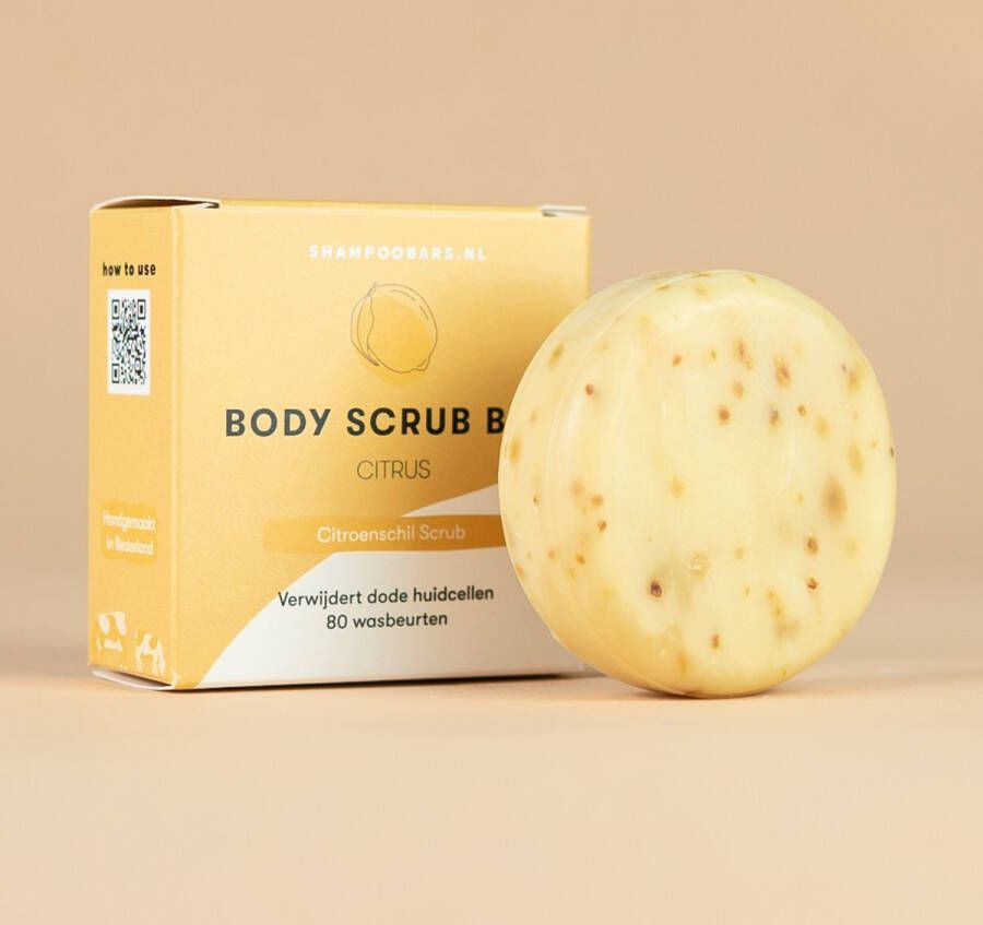 ShampooBars.nl Body Scrub Bar Citrus