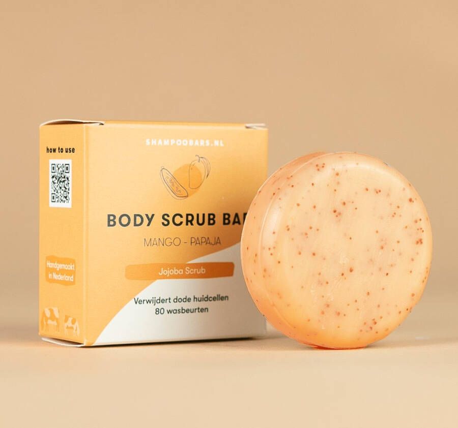 ShampooBars.nl Body Scrub Bar Mango – Papaja