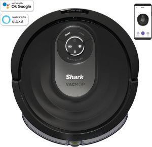 Shark AI Laser Robotstofzuiger met Dweilfunctie Automatisch Laadstation Krachtig Tegen Huisdierharen Mobiele App Zakloos RV2001WDEU
