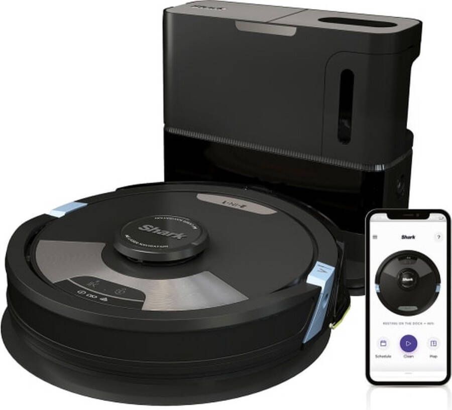 Shark STYLE iQ RV2600WSEU robotstofzuiger 1 2 l Zakloos Zwart