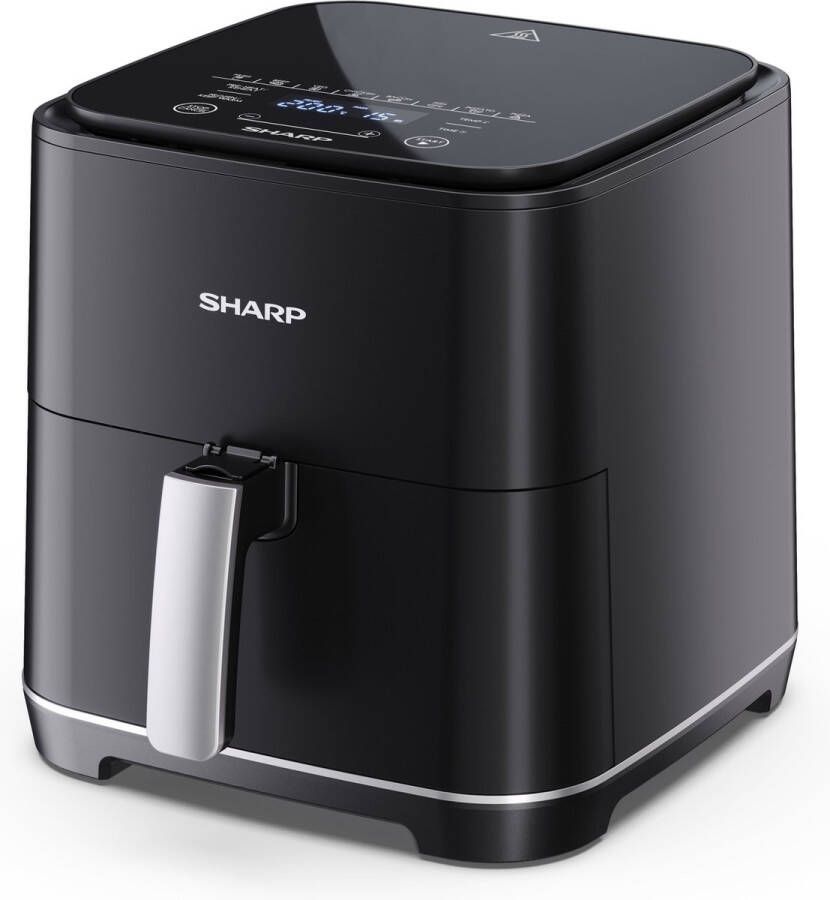 Sharp AF-GS552AE-B XL Airfryer Heteluchtfriteuse 5.5 liter 1650 Watt zwart