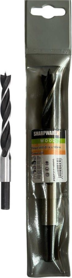 Sharpware houtboren spiraal houtboor 14 mm p st