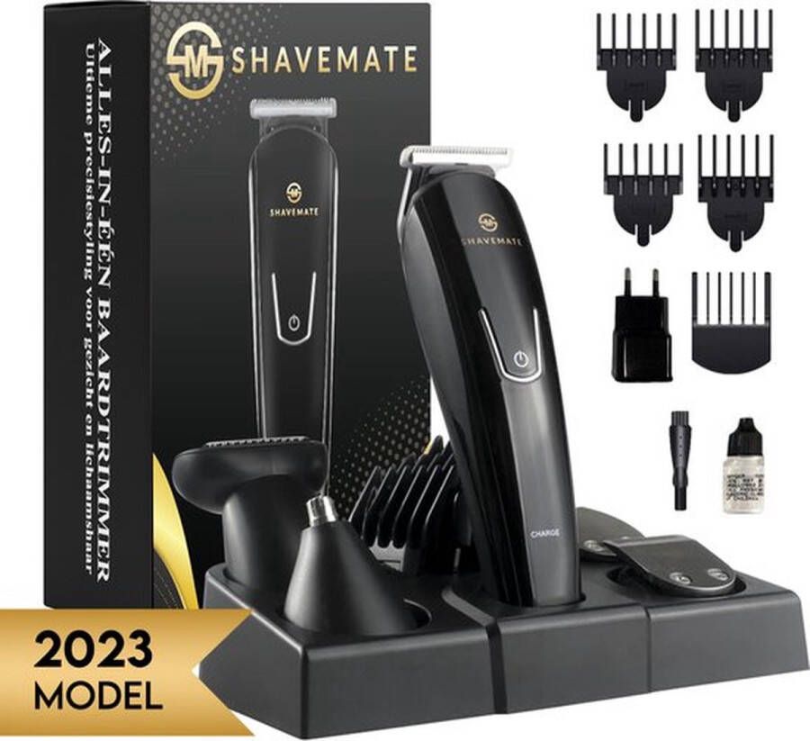 ShaveMate 5-in-1 Baard Trimmer Tondeuse Voor Mannen Hair Clipper Set Draadloos Waterproof