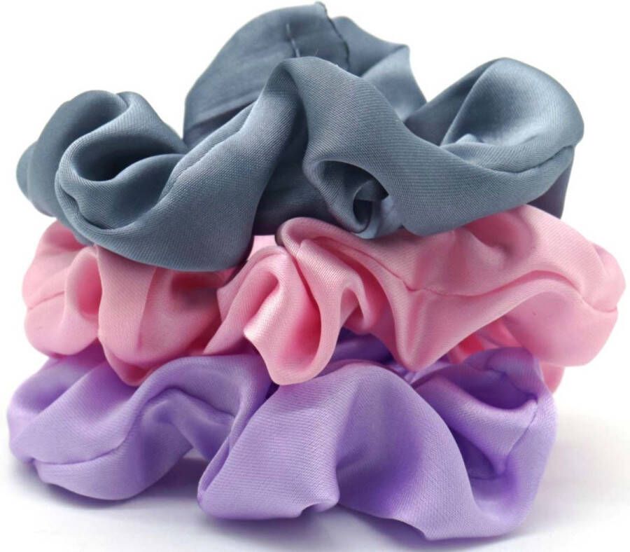 She life style Scrunchies Haarelastieken Set 3 Stuks