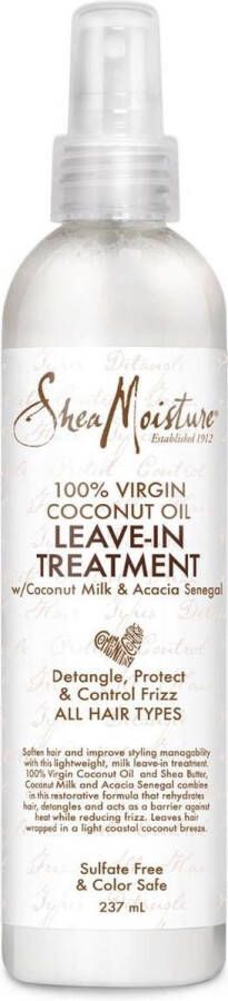 Shea Moisture 100% Virgin Coconut Oil Leave-in Treatment 237 ml