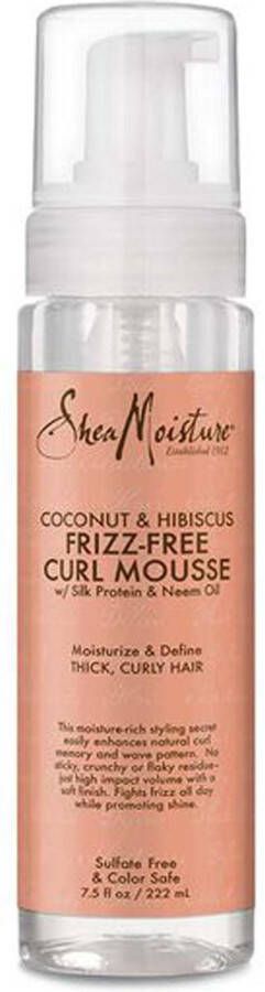 Shea Moisture Coconut & Hibiscus Haarmousse Frizz Free Curl Mousse 220 ml