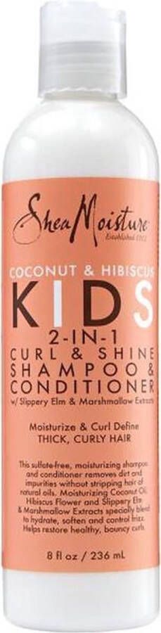 Shea Moisture Coconut Hibiscus Kids 2 in 1 Shampoo + Conditioner