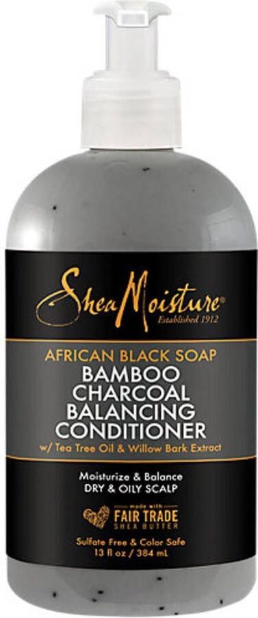 Shea Moisture Conditioner African Black Soap Bamboo Charcoal (384 ml)
