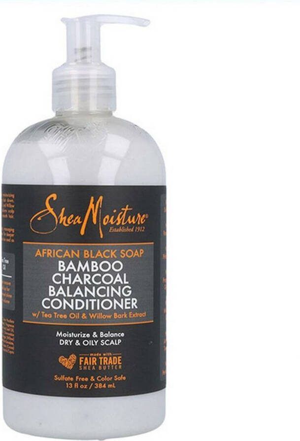 Shea Moisture Conditioner African Black Soap Bamboo Charcoal (384 ml)