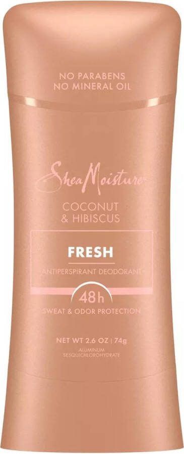 Shea Moisture Fresh & Clean Antiperspirant Deodorant Stick Coconut & Hibiscus