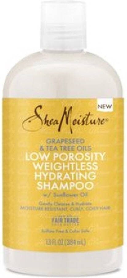 Shea Moisture GRAPESEED & TEA TREE OILS LOW POROSITY WEIGHTLESS HYDRATING SHAMPOO
