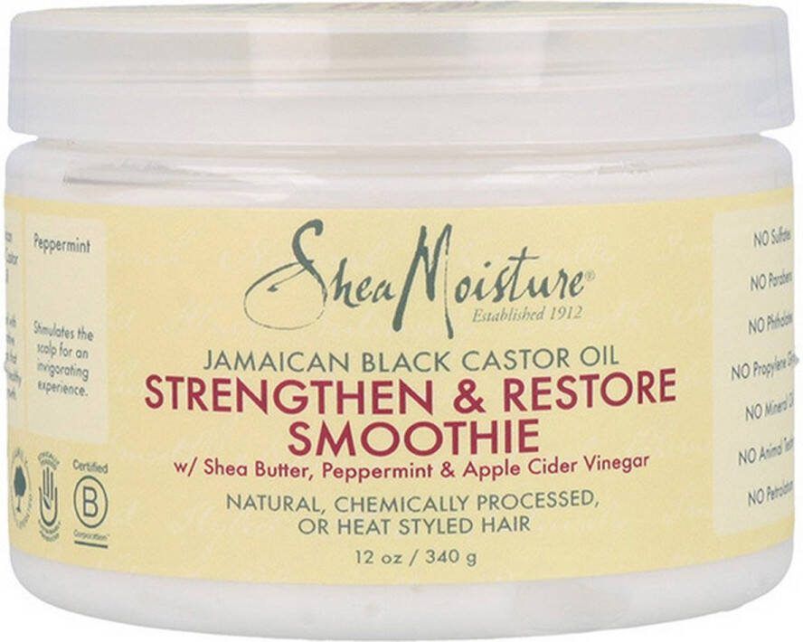 Shea Moisture Jamaican Black Castor Oil Haarmasker Strenghten & Restore Smoothie 340gr