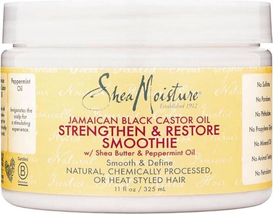 Shea Moisture Jamaican Black Castor Oil Haarmasker Strenghten & Restore Smoothie 340gr