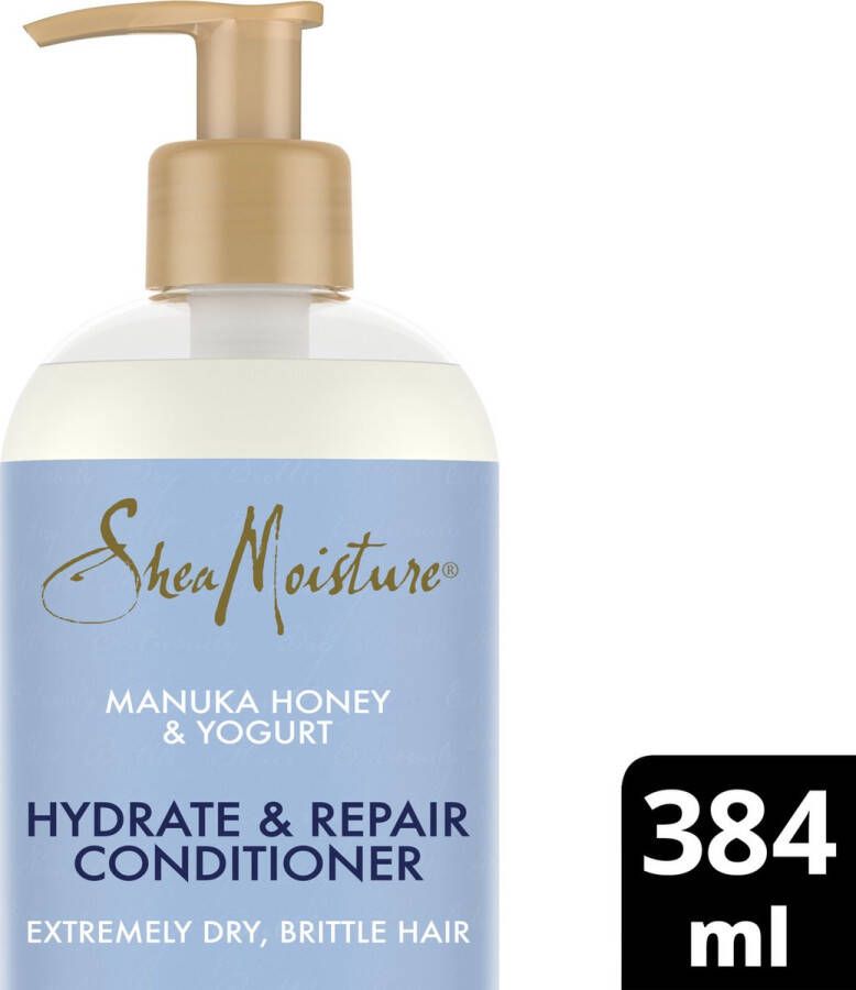 Shea Moisture Hydrate & Repair Conditioner voor droog en beschadigd haar Manuka Honey & Yoghurt met mafura- en baobabolie 384 ml