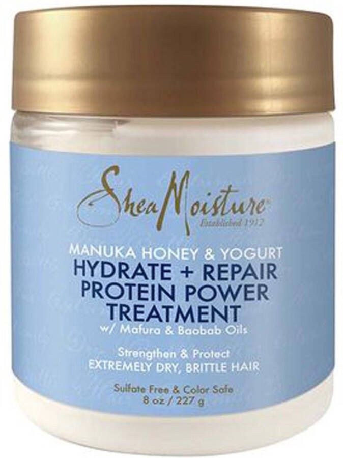 Shea Moisture Manuka Honey & Yogurt Haarmasker Hydrate & Repair Protein Power Treatment 227 gr