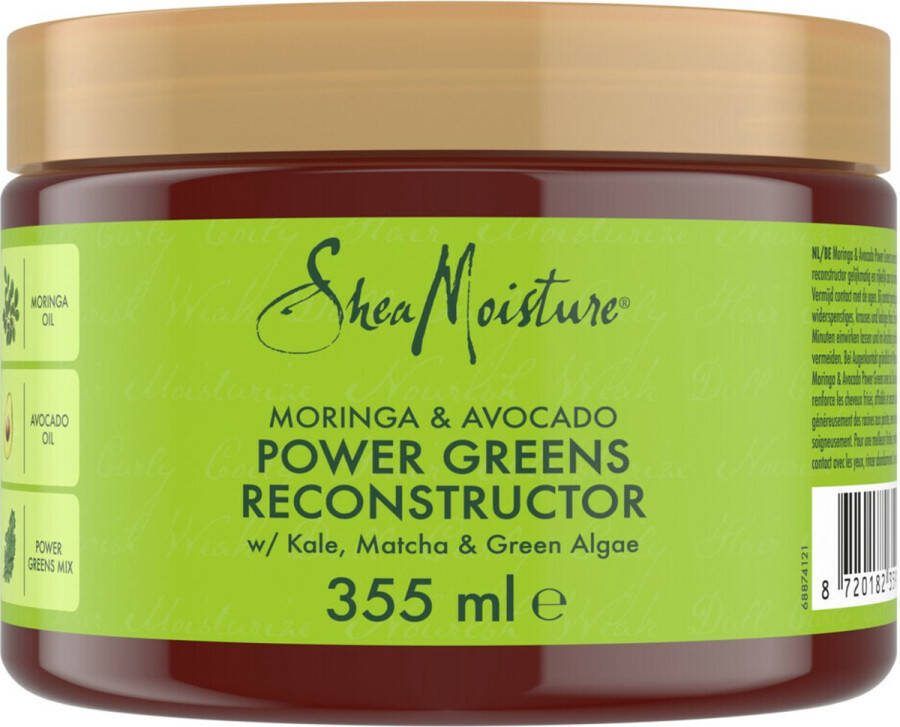 Shea Moisture Moringa & Avocado Haarmasker Power Greens 355 ml