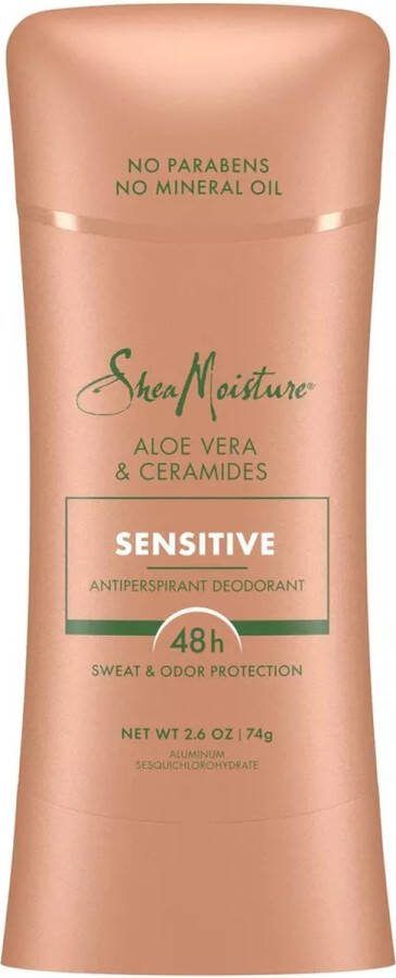 Shea Moisture Sensitive Skin Antiperspirant Deodorant Stick Aloe Vera & Ceramides