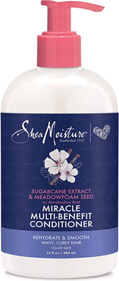Shea Moisture Sugarcane Extract & Meadowfoamd Seed Miracle Conditioner 13oz